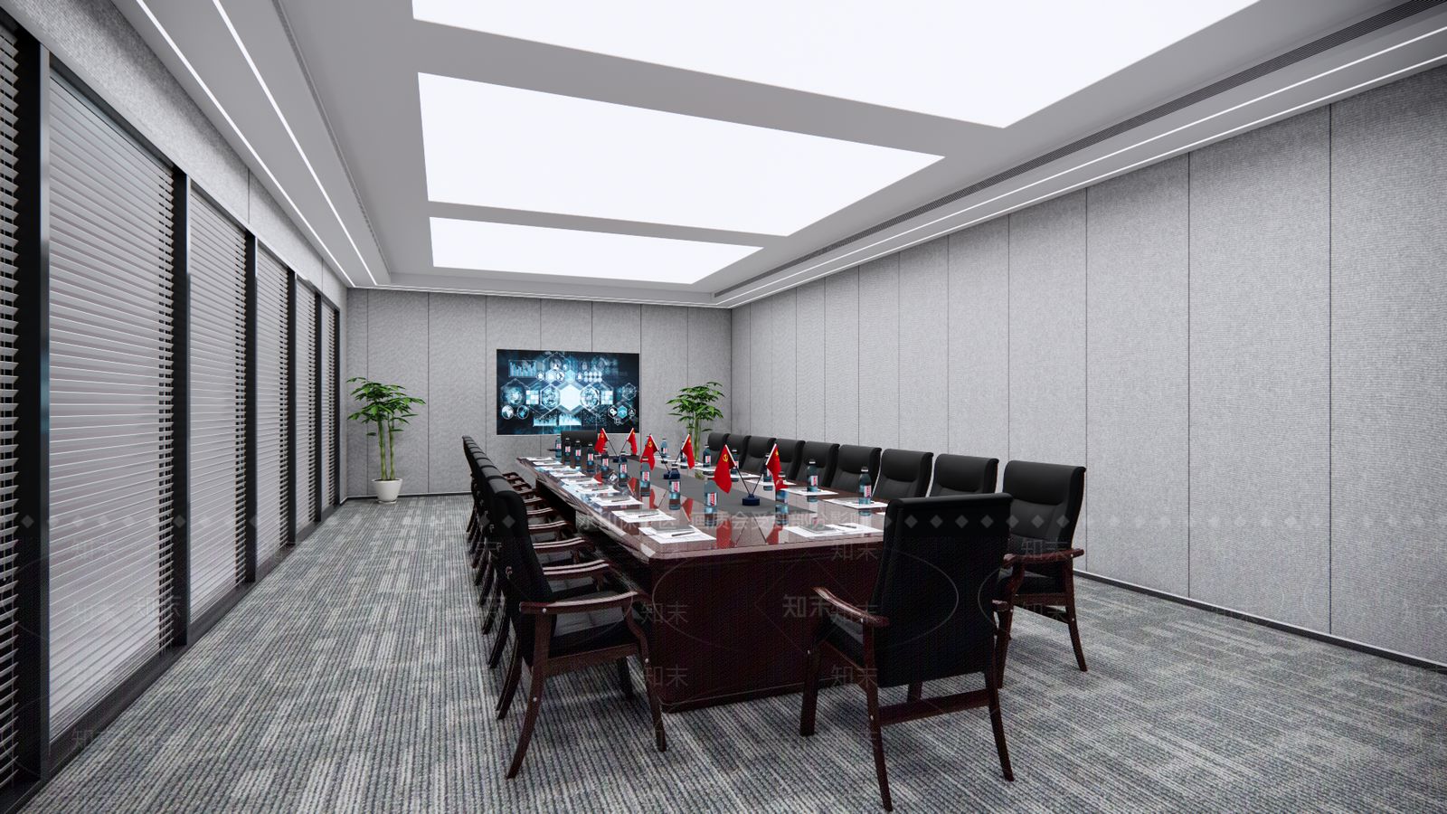 现代会议室SU模型下载【ID:1191633541】