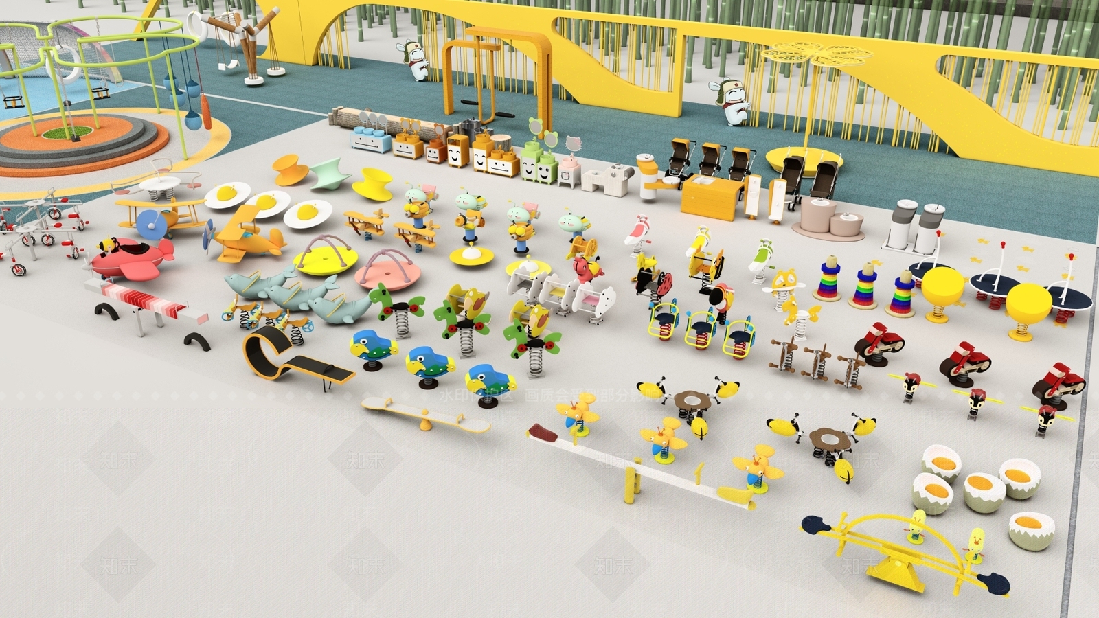 儿童器材组合SU模型下载【ID:1191633914】