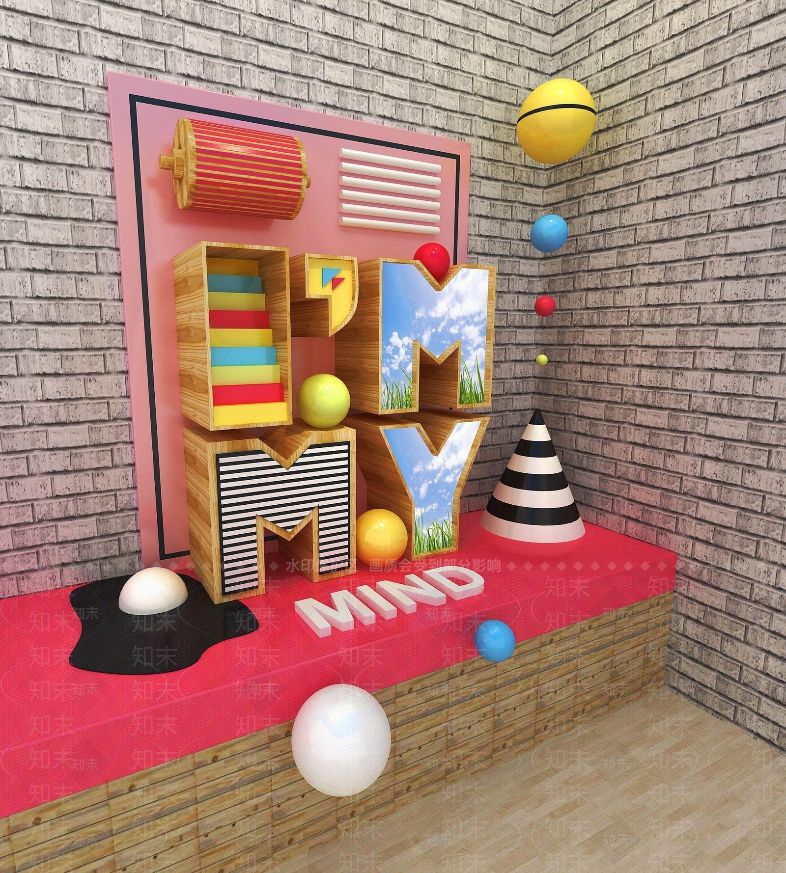 现代橱窗设计3D模型下载【ID:1191635805】