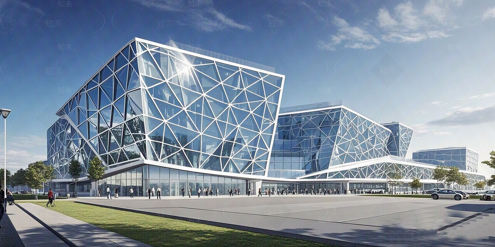 现代建筑外立面贴图下载【ID:1191639382】