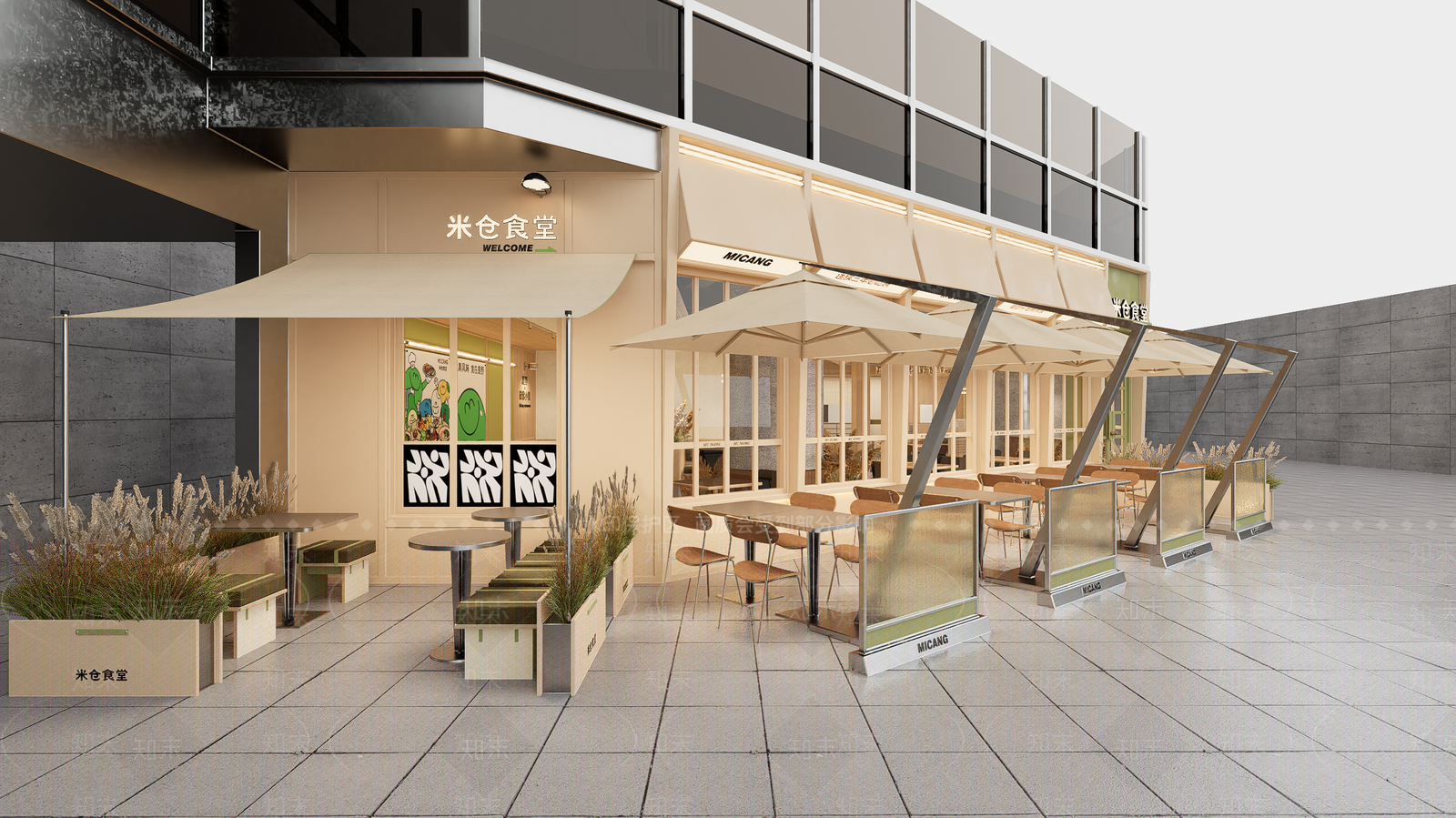 现代西餐厅SU模型下载【ID:1191645993】