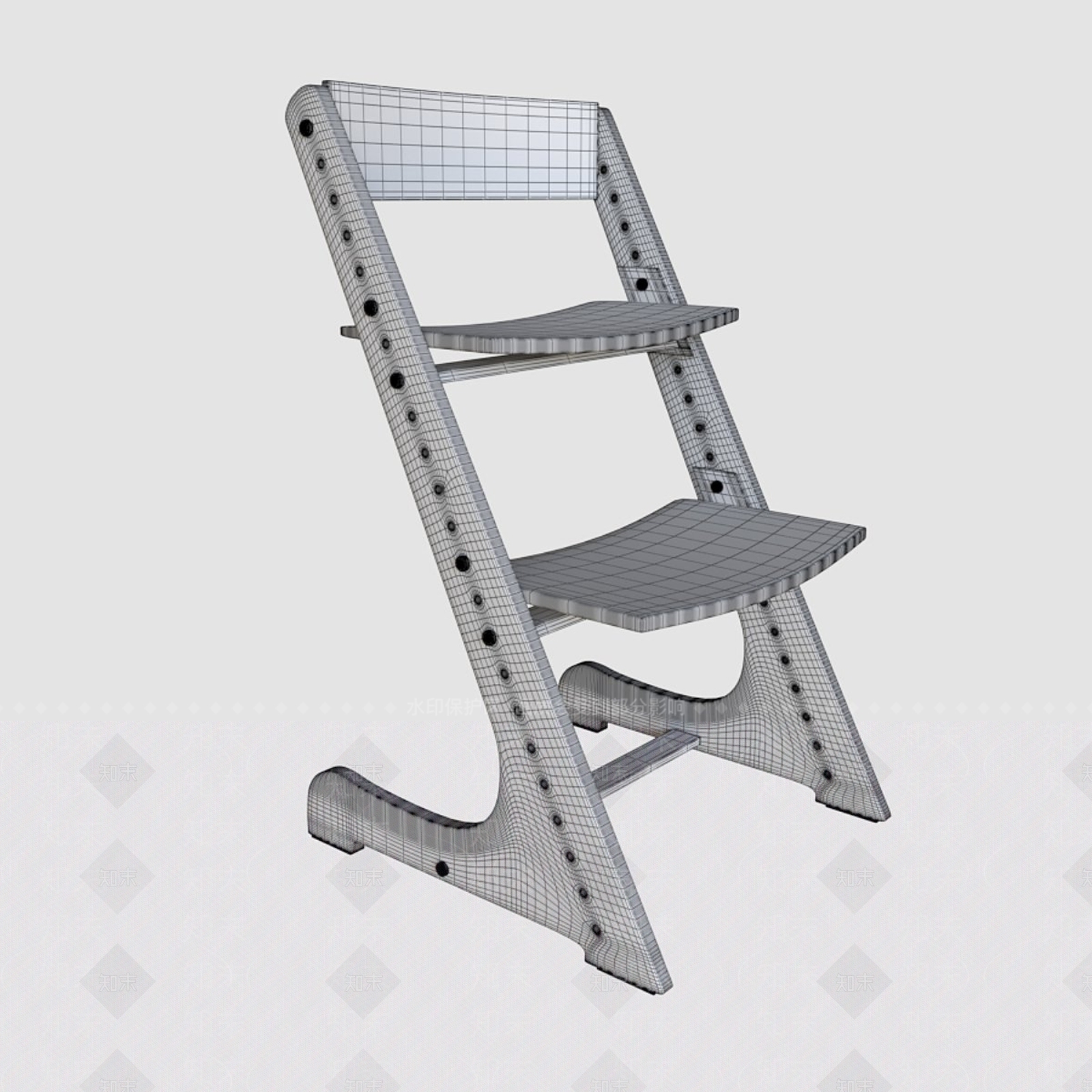 儿童桌椅3D模型下载【ID:1191647130】