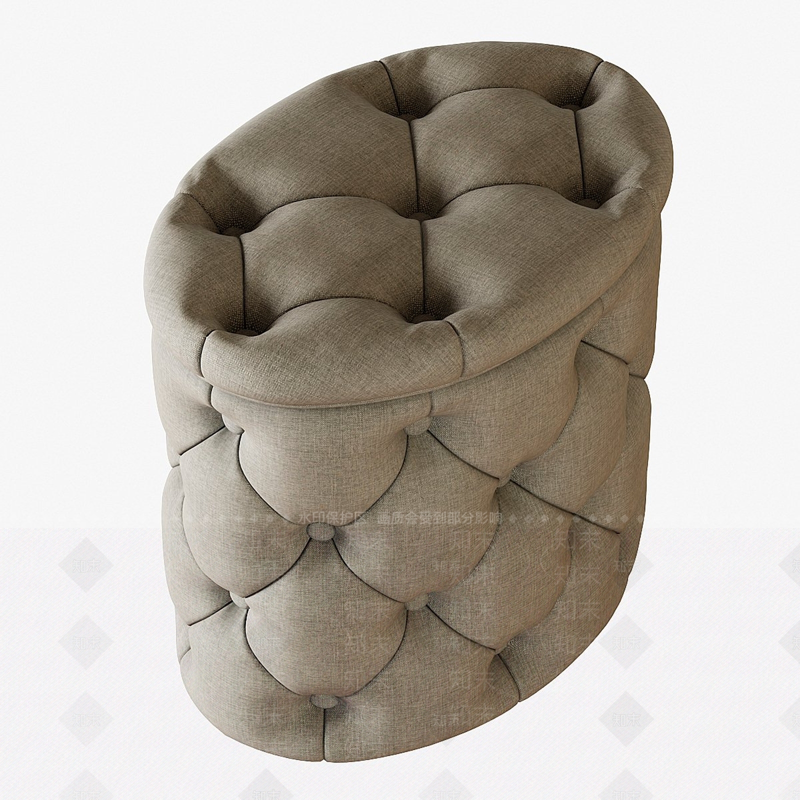沙发凳3D模型下载【ID:1191647863】