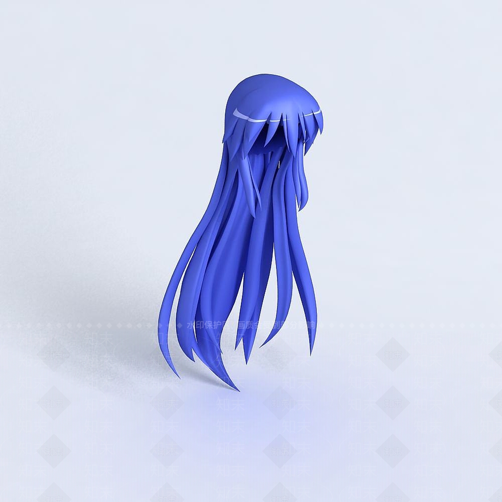 现代CG女生人物头发3D模型下载【ID:1191649479】