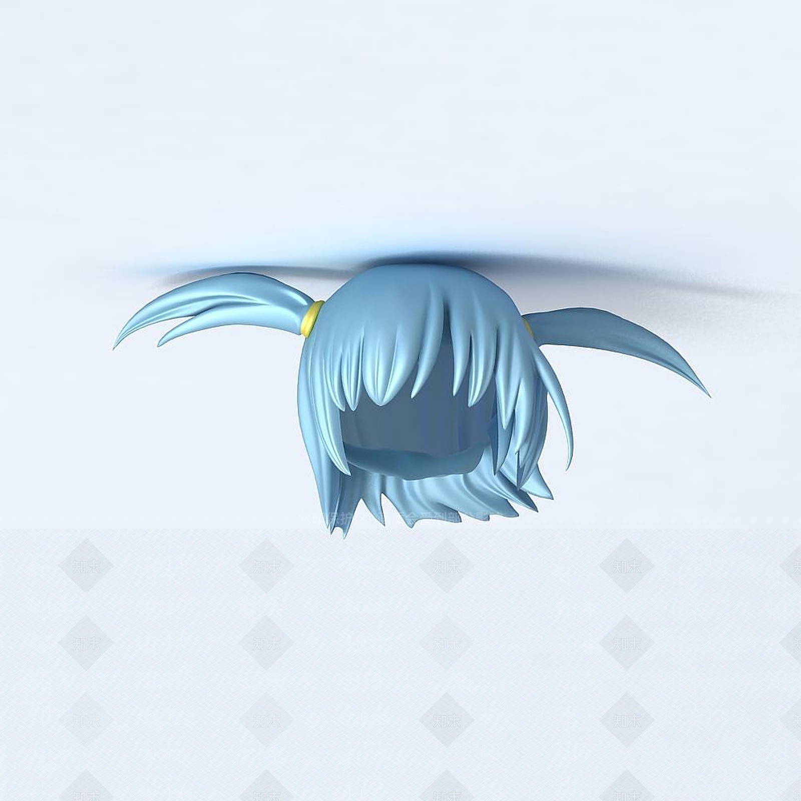 现代CG女生人物头发3D模型下载【ID:1191649598】