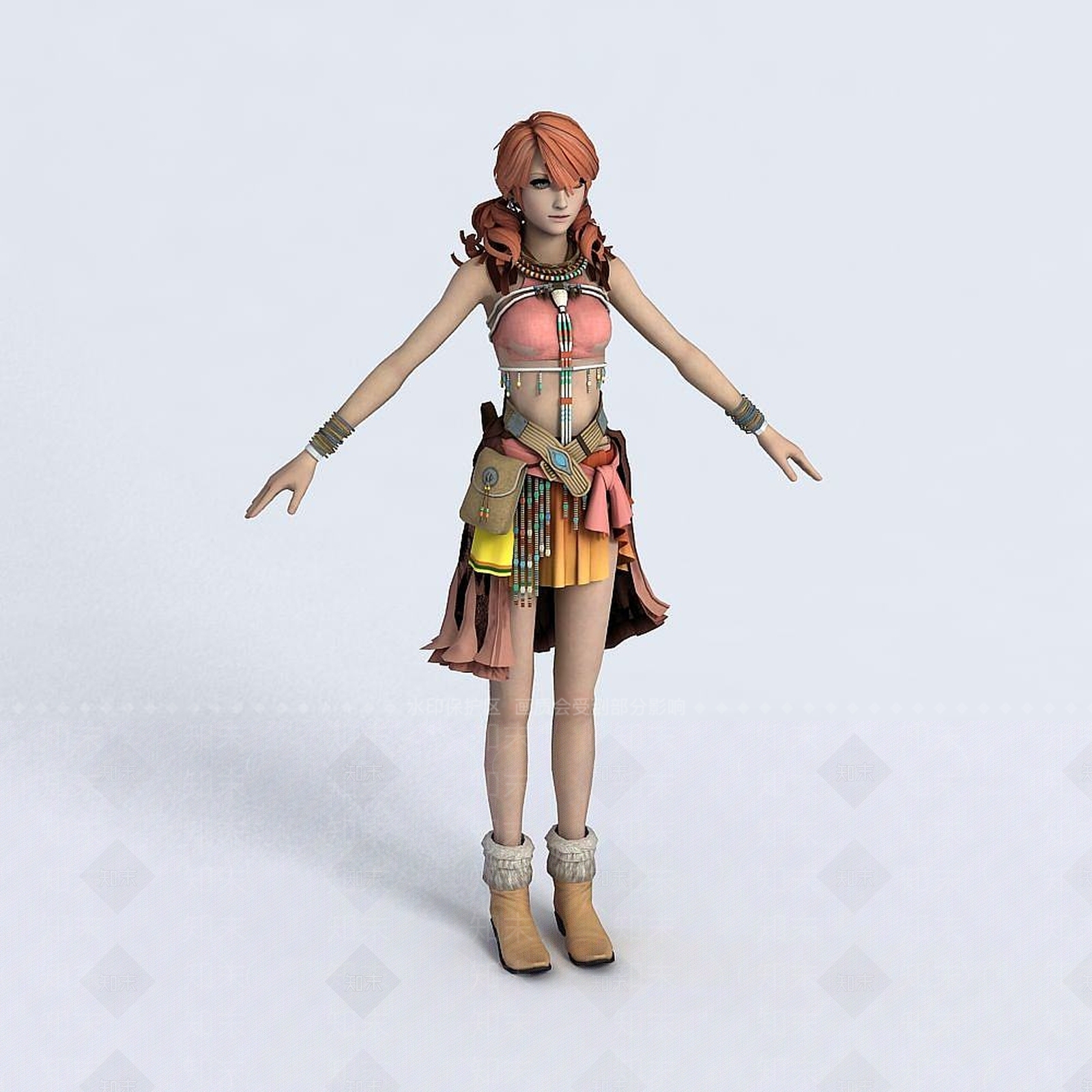 现代CG女生人物3D模型下载【ID:1191649579】