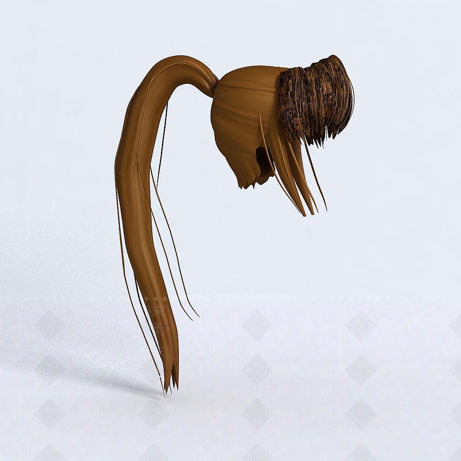 现代CG女生人物头发3D模型下载【ID:1191649671】