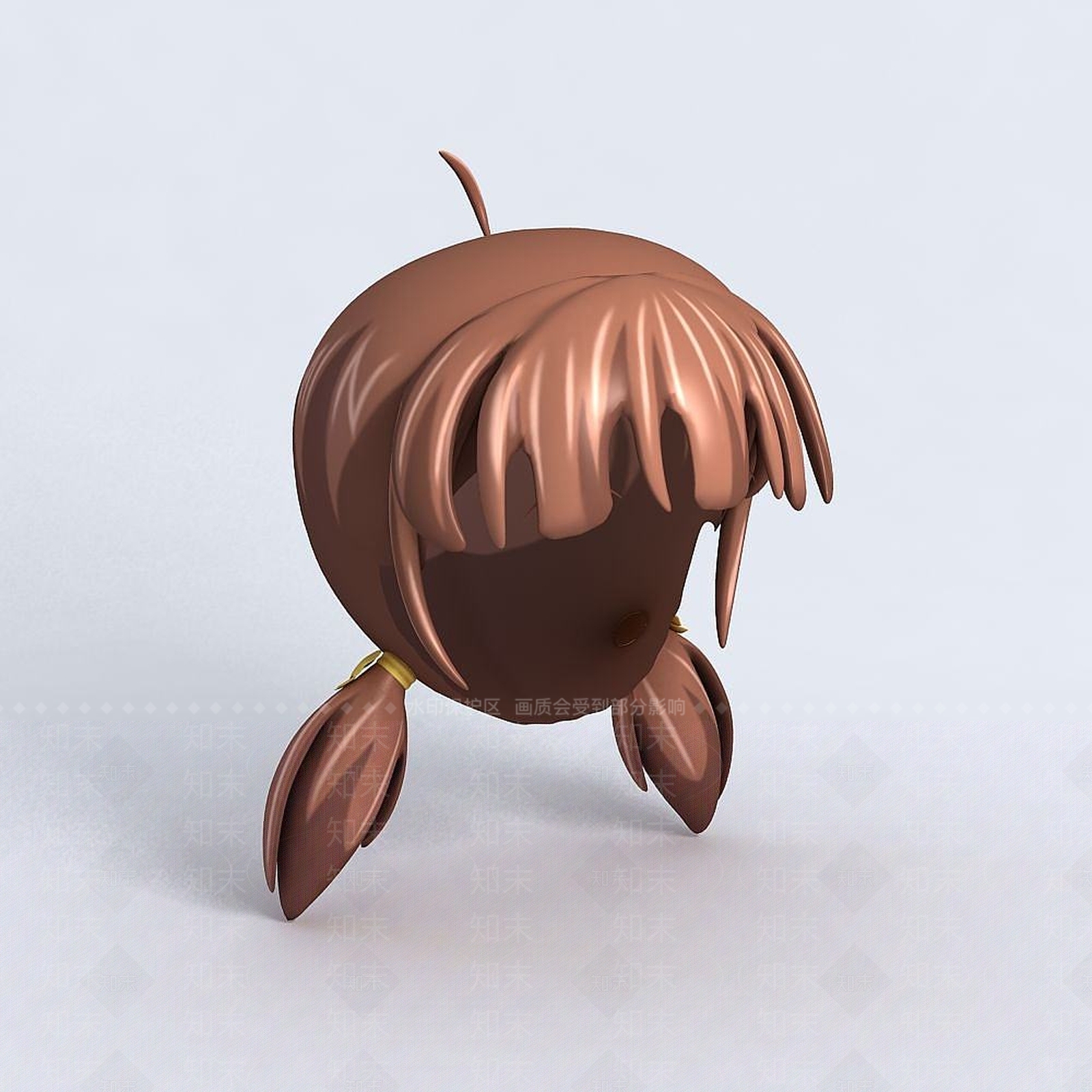 现代CG女生人物头发3D模型下载【ID:1191649622】