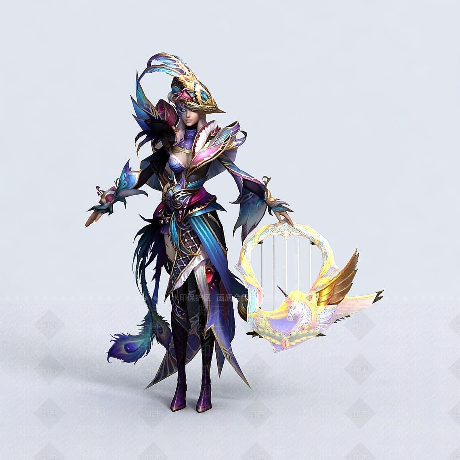 现代CG女生人物3D模型下载【ID:1191649635】