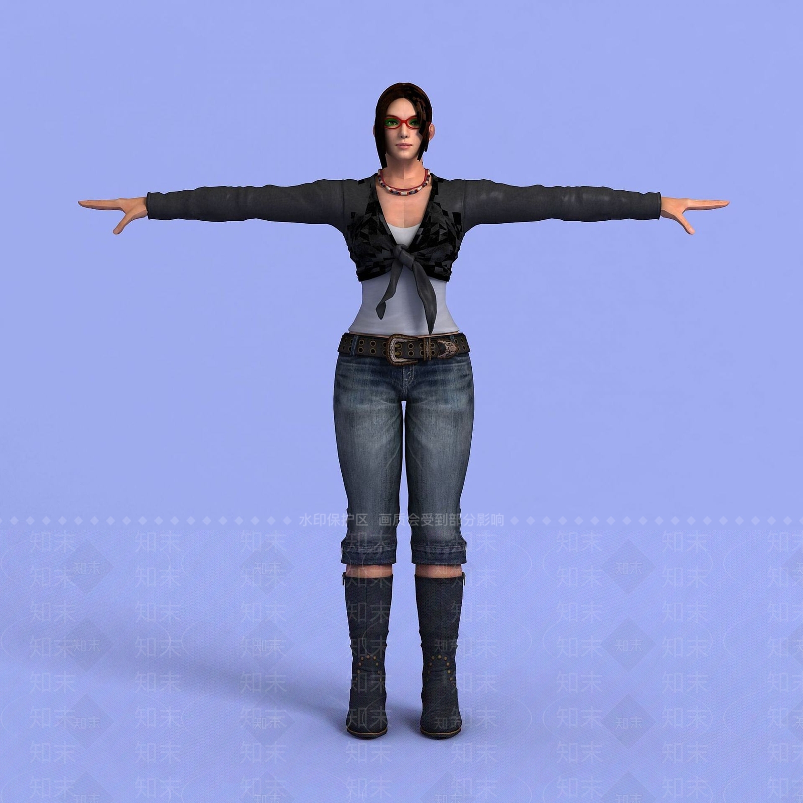 现代动漫人物3D模型下载【ID:1191652497】