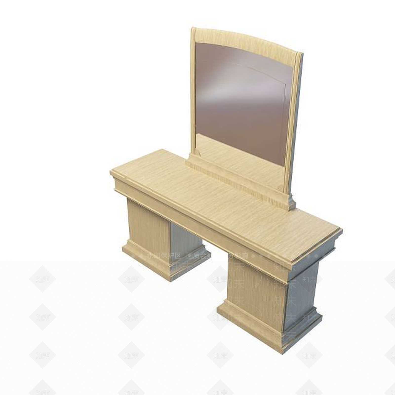 现代书桌3D模型下载【ID:1191654518】