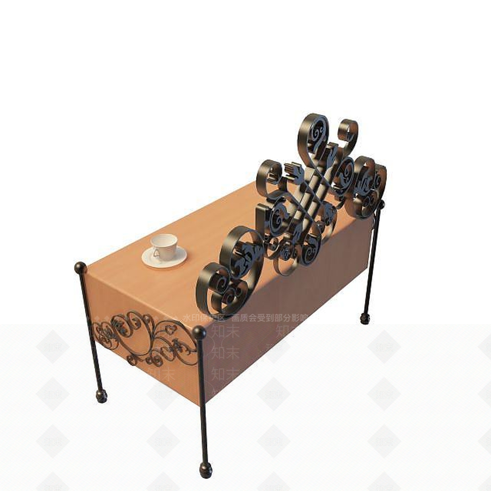 现代书桌3D模型下载【ID:1191654759】