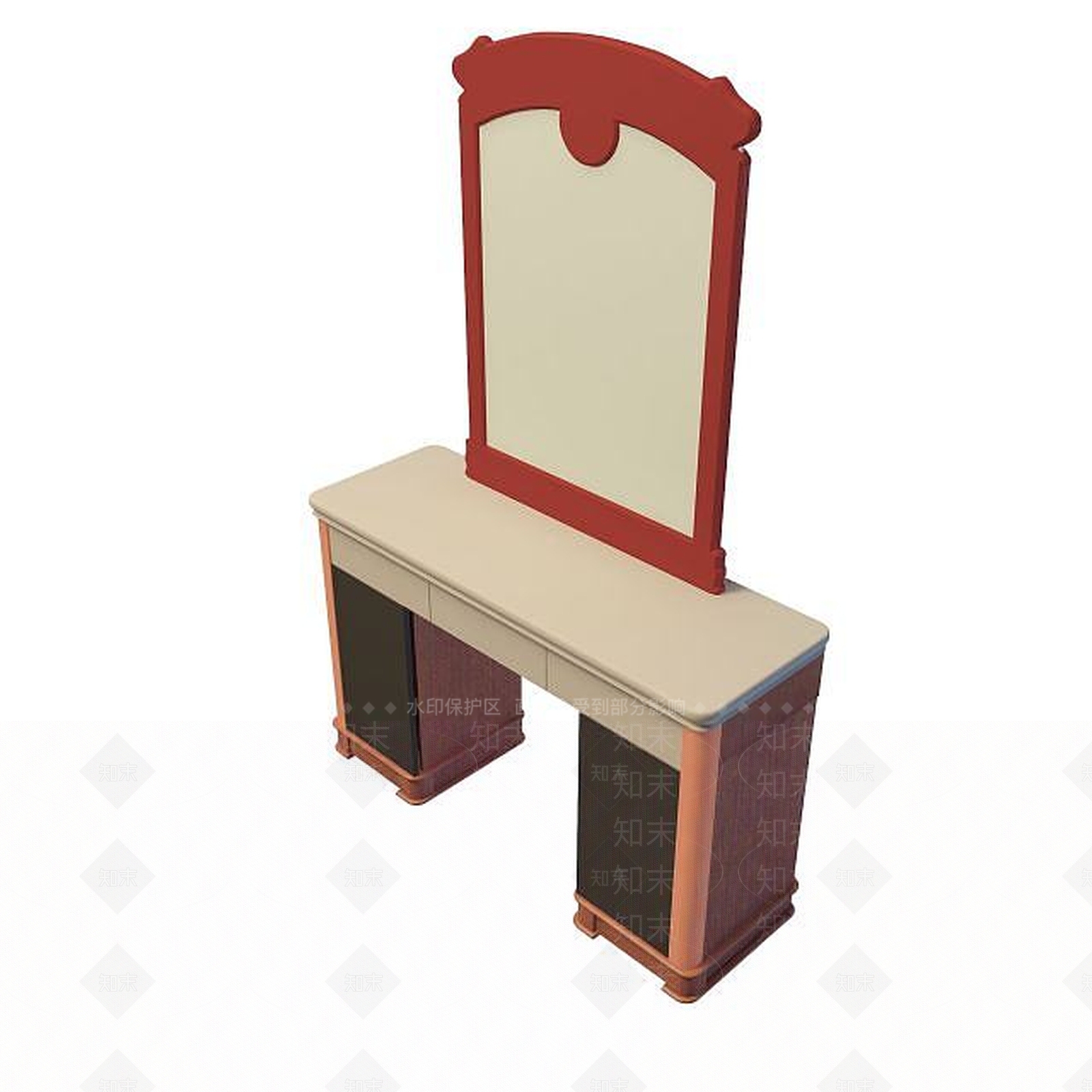 现代书桌3D模型下载【ID:1191654800】