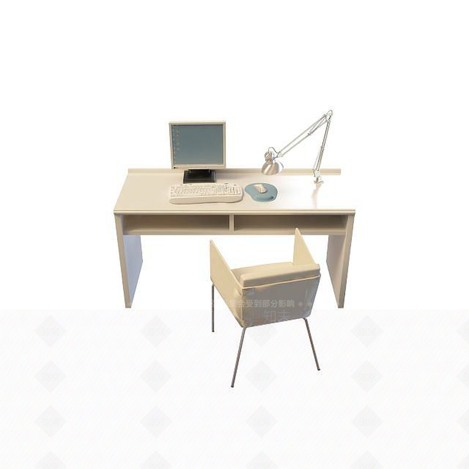 现代书桌3D模型下载【ID:1191654865】