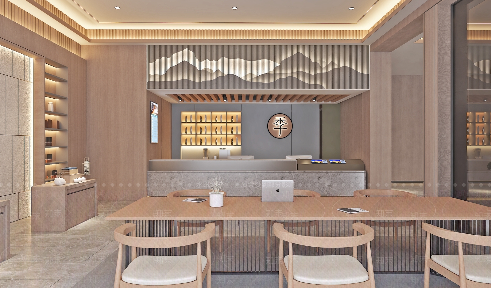 现代轻奢酒店3D模型下载【ID:1191655462】