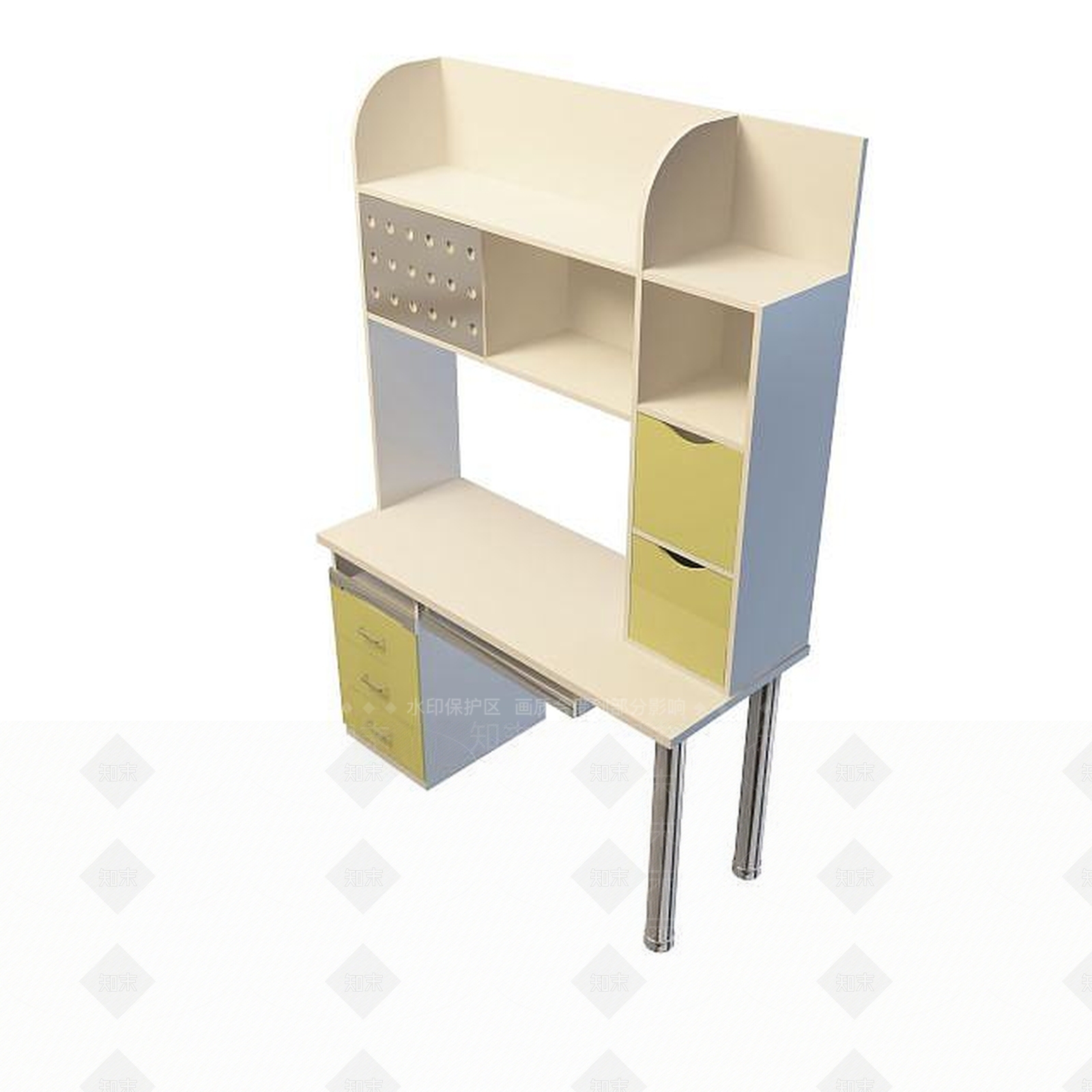 现代书桌3D模型下载【ID:1199362688】