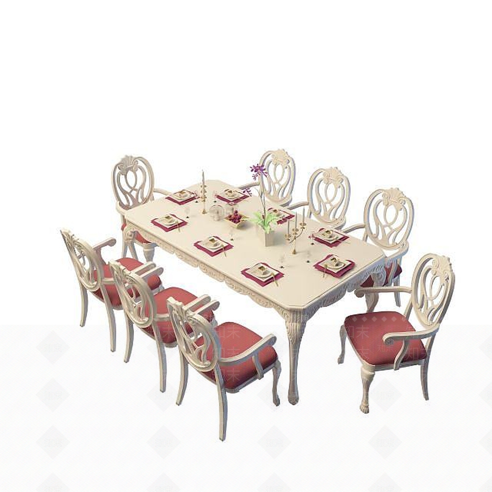 现代书桌3D模型下载【ID:1199367188】