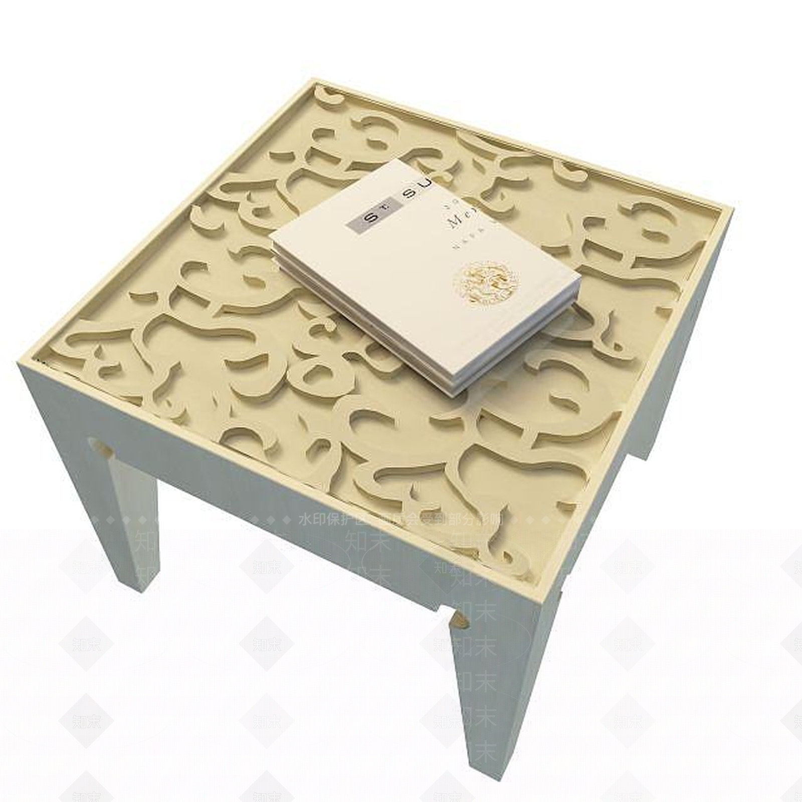 现代书桌3D模型下载【ID:1191656270】