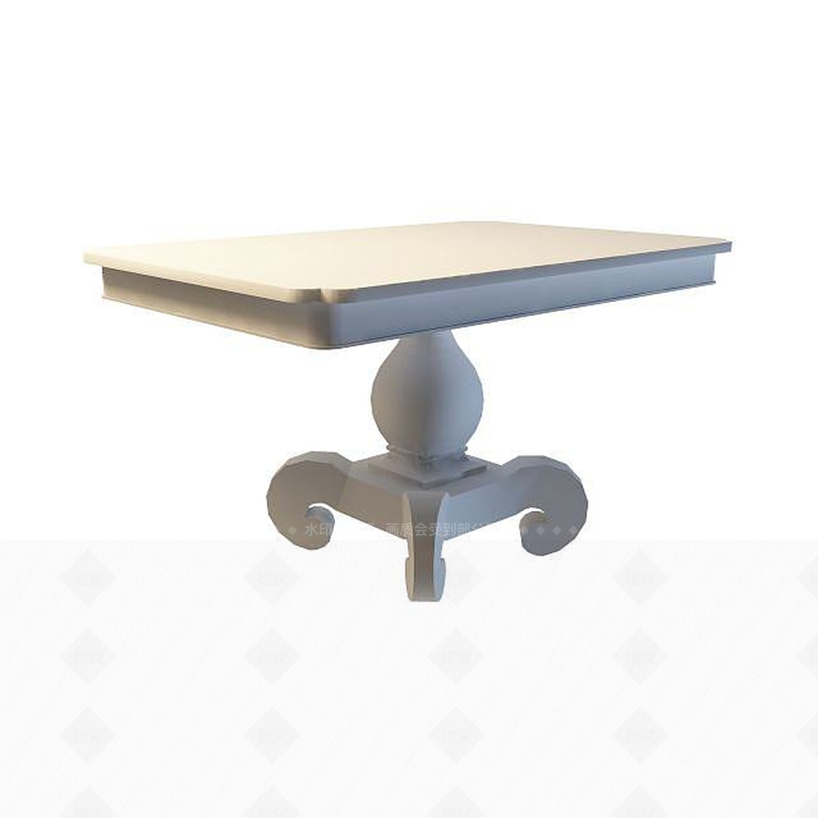 现代书桌3D模型下载【ID:1199362595】