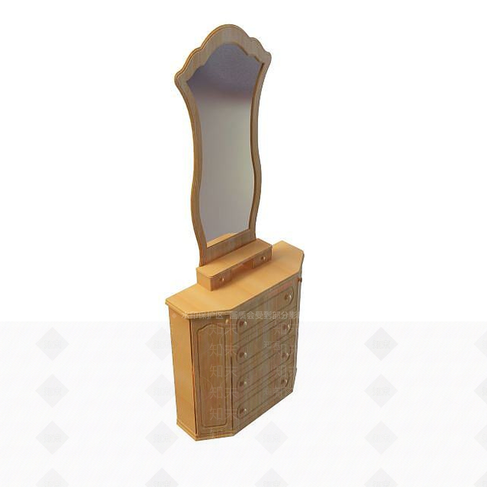 现代书桌3D模型下载【ID:1191656625】
