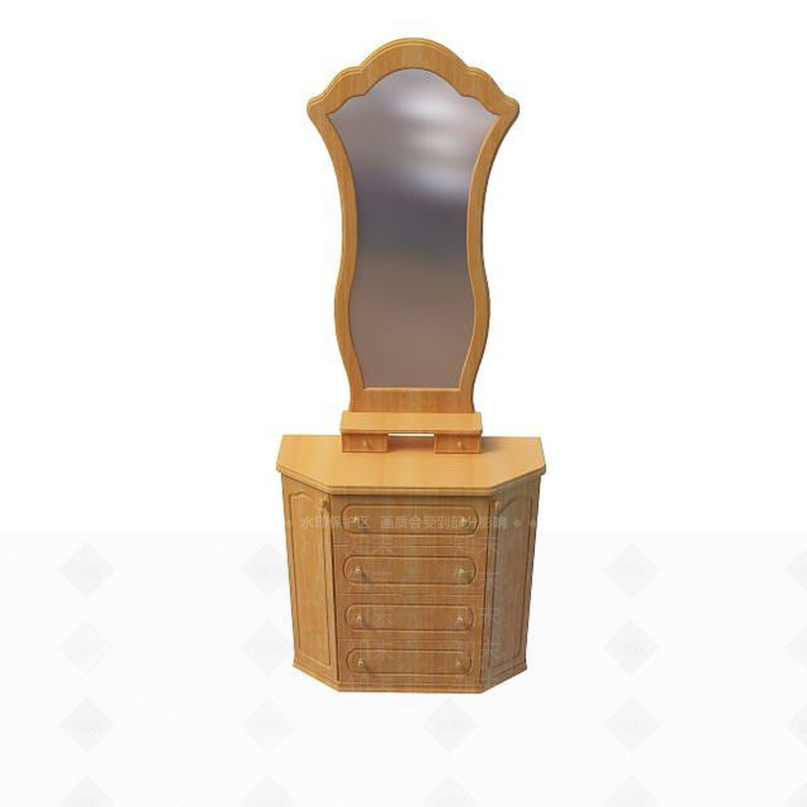 现代书桌3D模型下载【ID:1191656625】