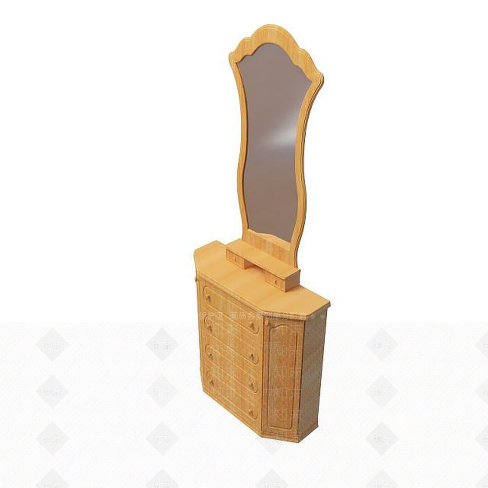 现代书桌3D模型下载【ID:1191656625】