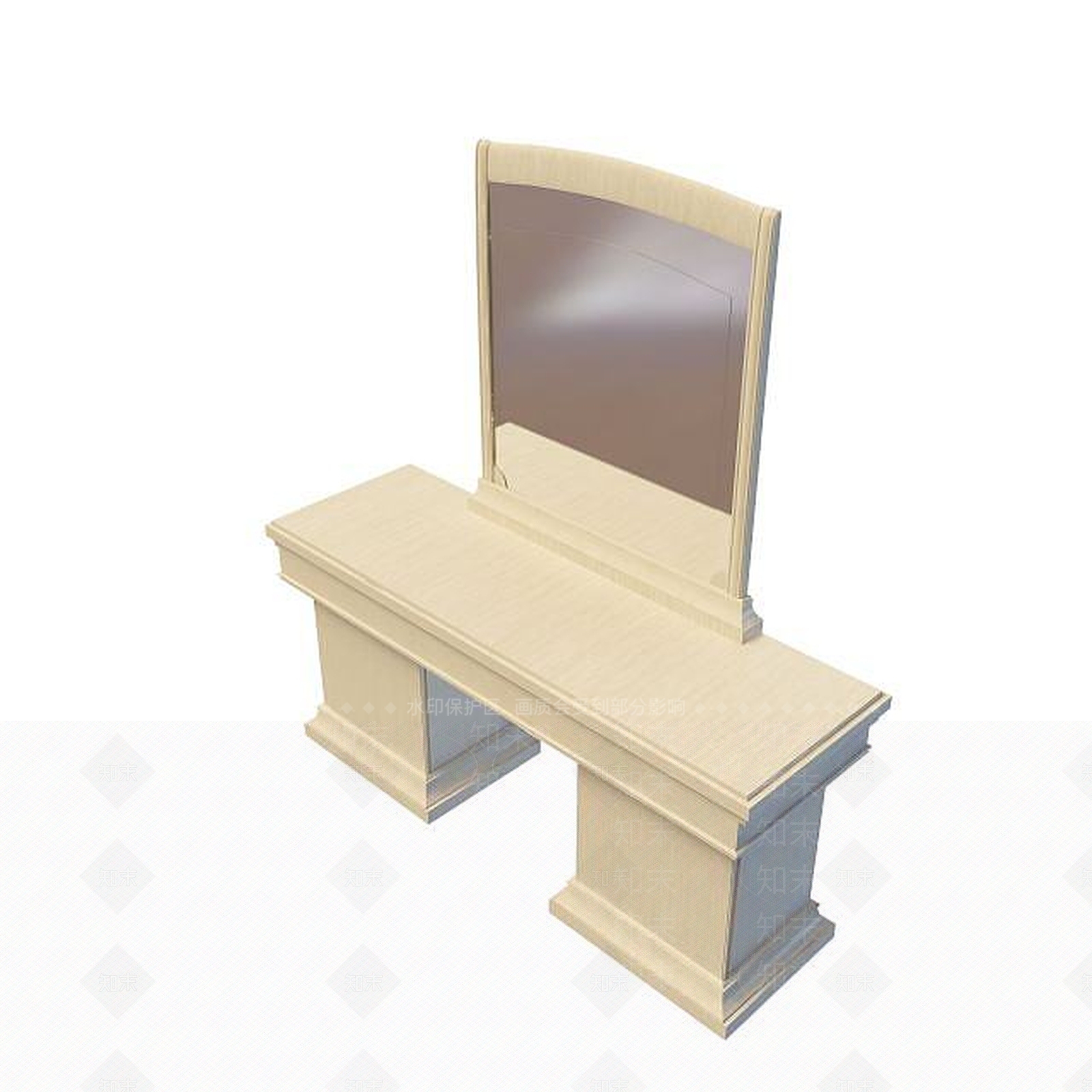 现代书桌3D模型下载【ID:1191657326】