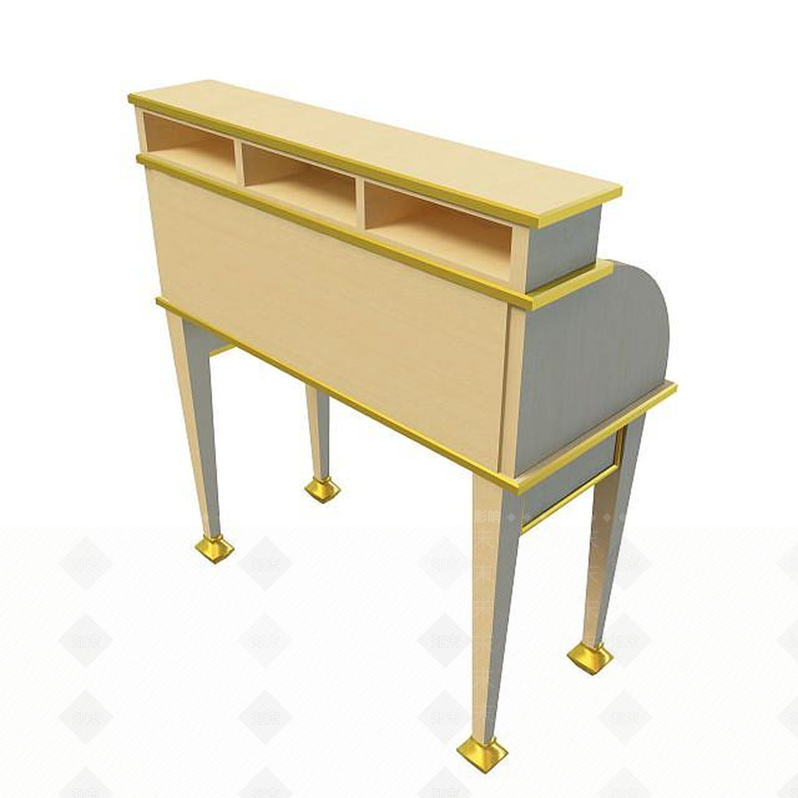 现代书桌3D模型下载【ID:1191658781】