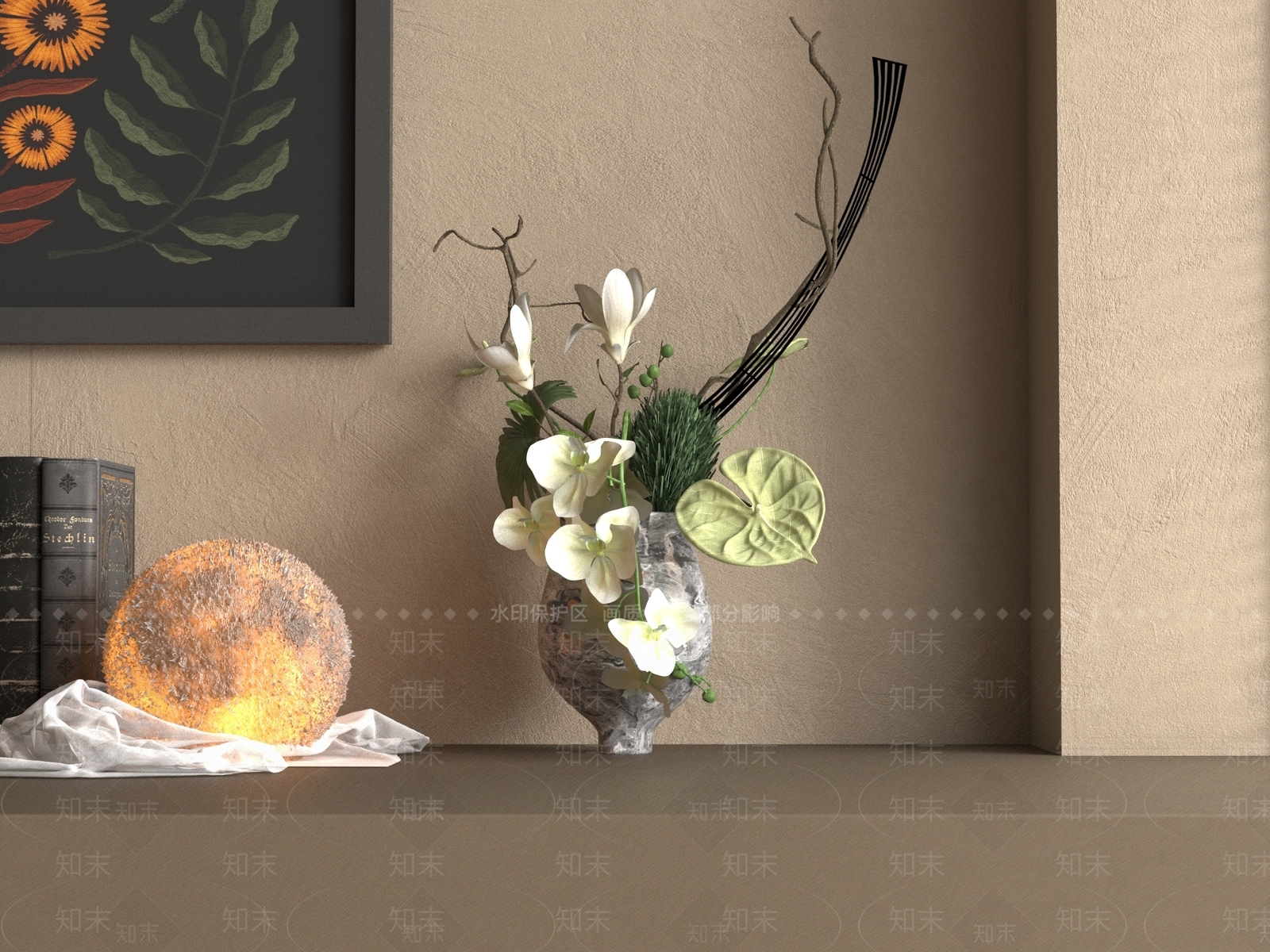 花艺3D模型下载【ID:1191663291】