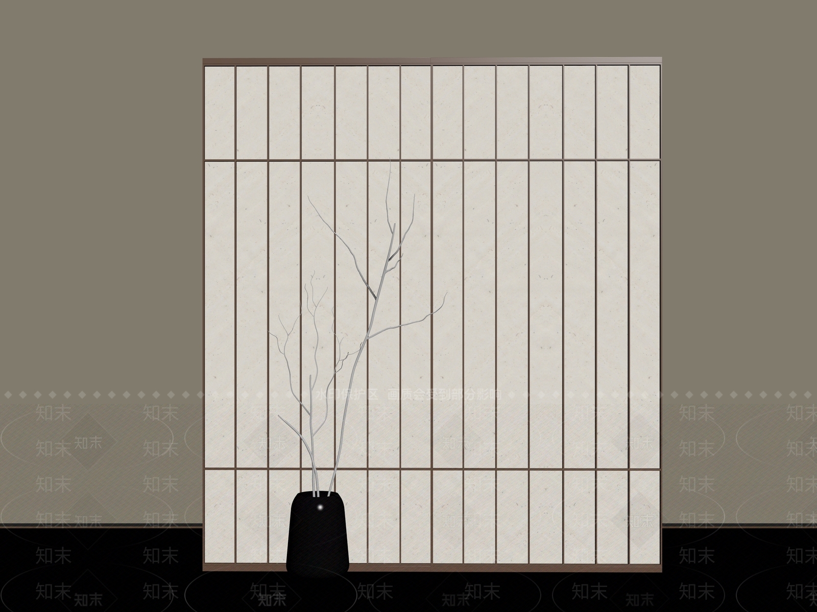 屏风SU模型下载【ID:1191664321】