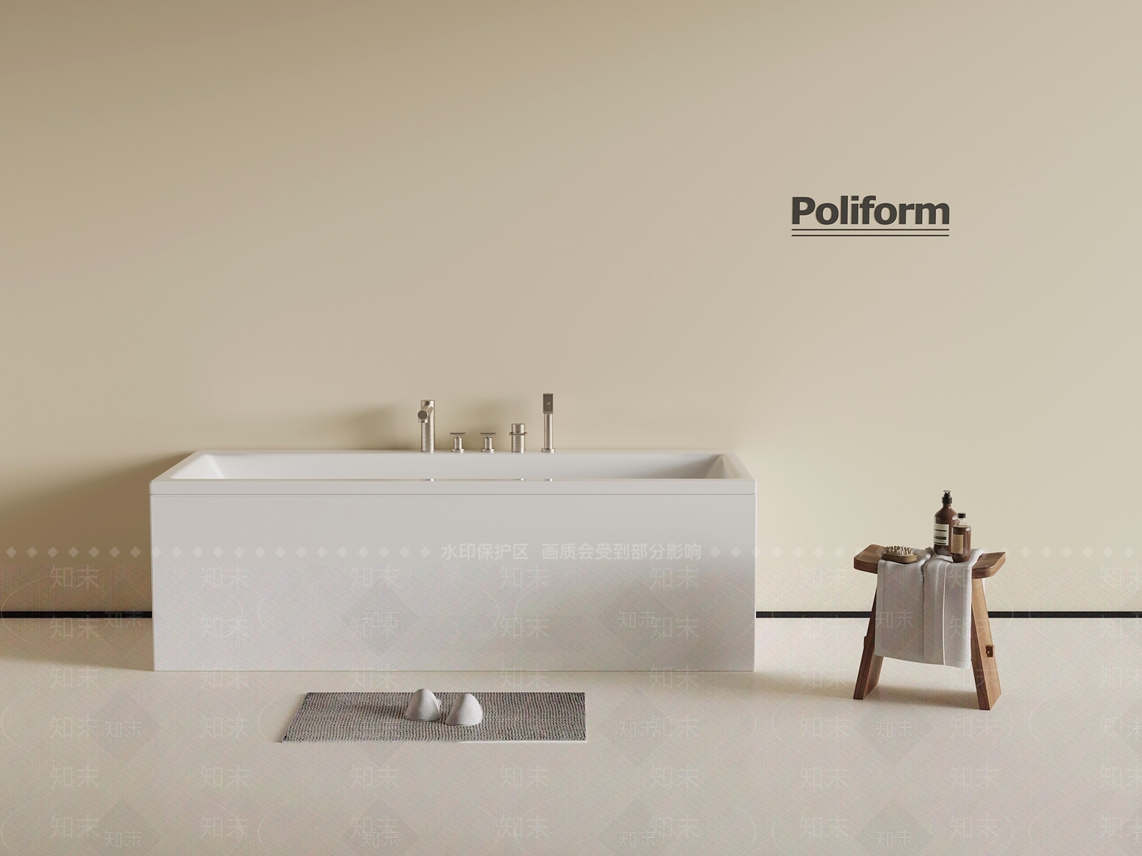 浴缸SU模型下载【ID:1191670524】