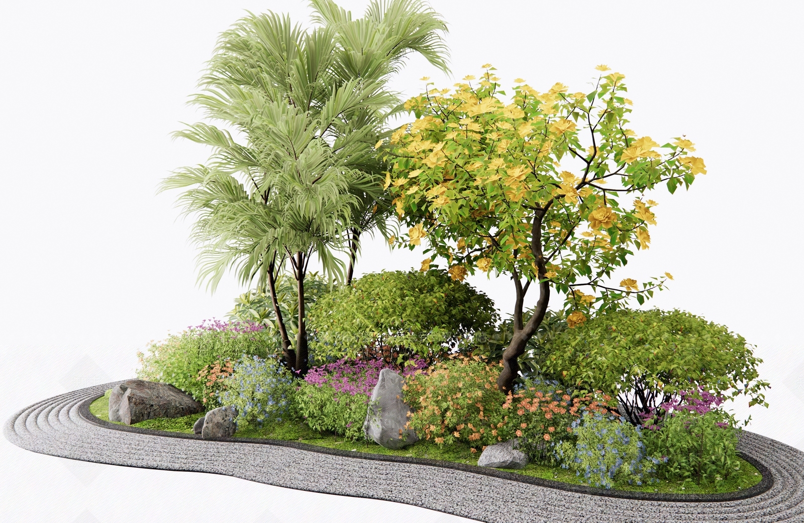 植物组合SU模型下载【ID:1191672325】