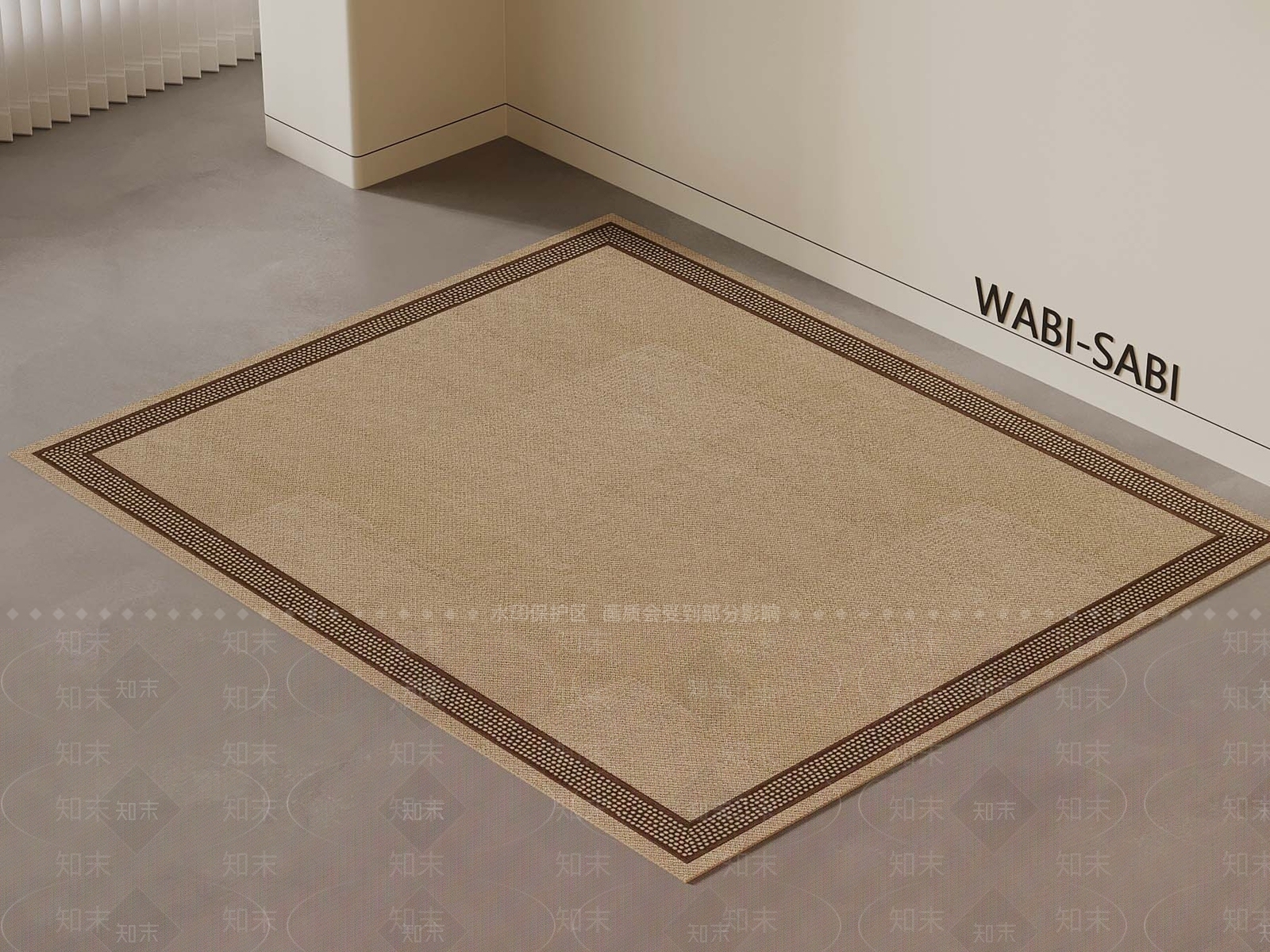 新中式地毯SU模型下载【ID:1191676094】