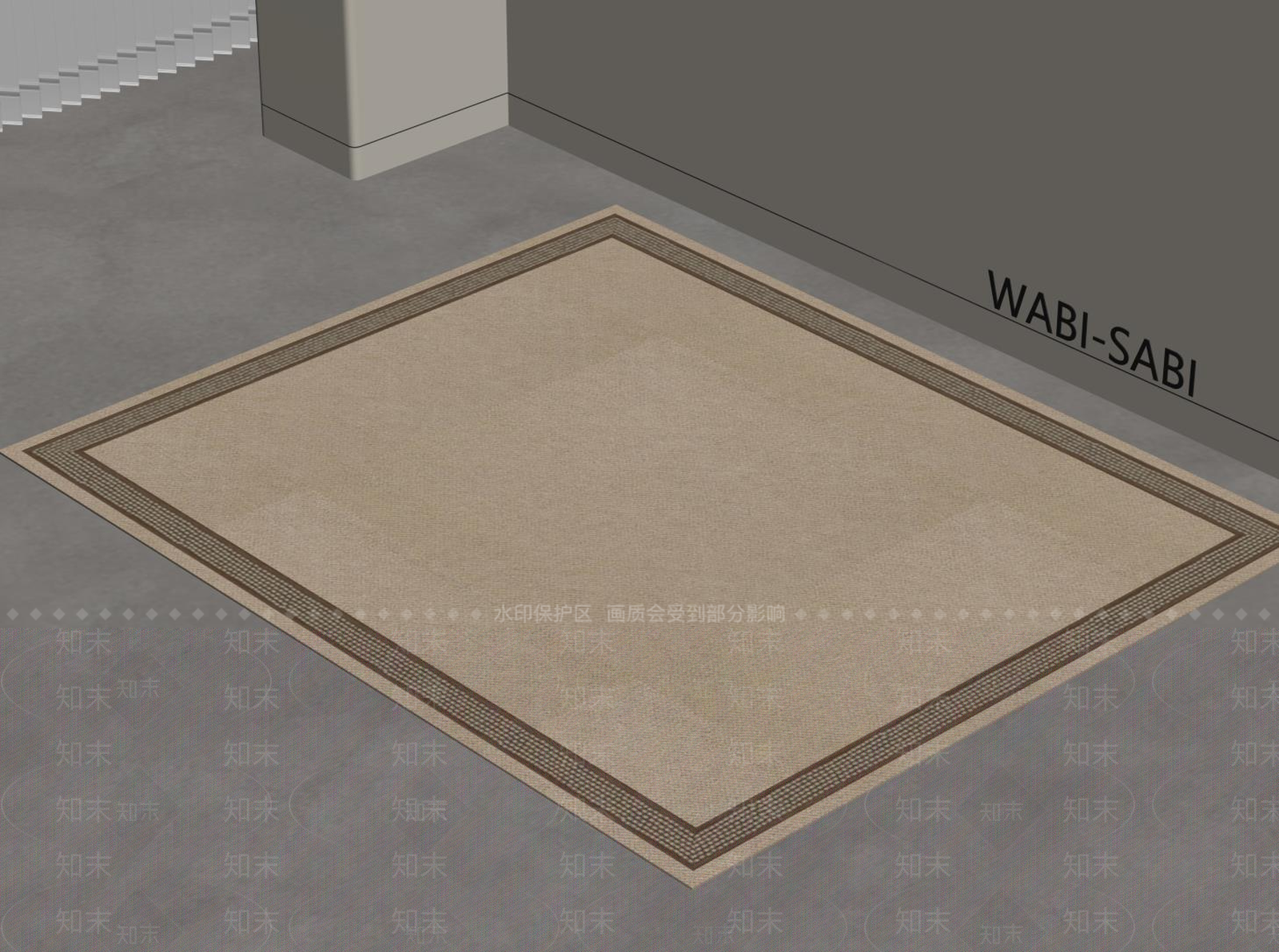 新中式地毯SU模型下载【ID:1191676094】