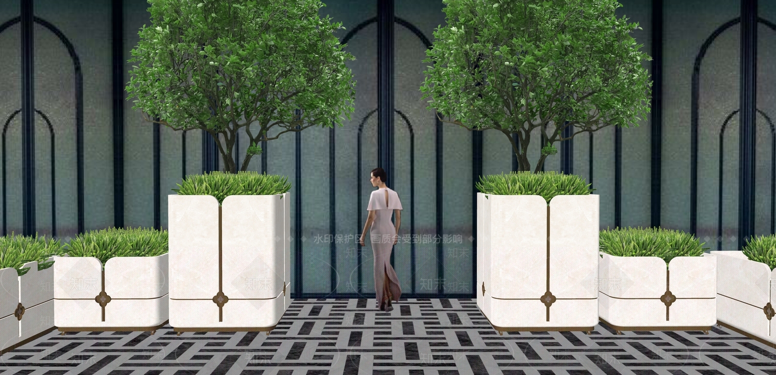 现代其他户外家具SU模型下载【ID:1191678409】