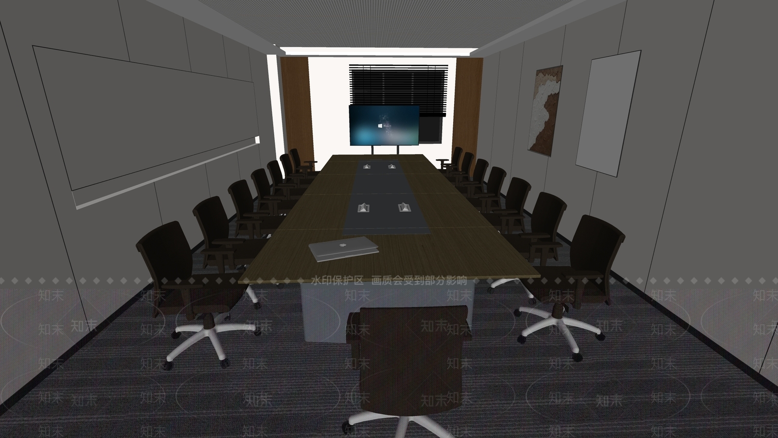现代会议室SU模型下载【ID:1191681914】