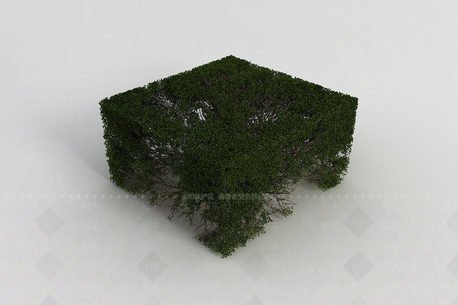 现代户外园林灌木丛3D模型下载【ID:1191683590】