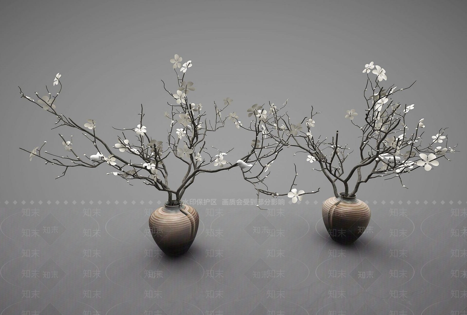现代风格花瓶3D模型下载【ID:1191684108】