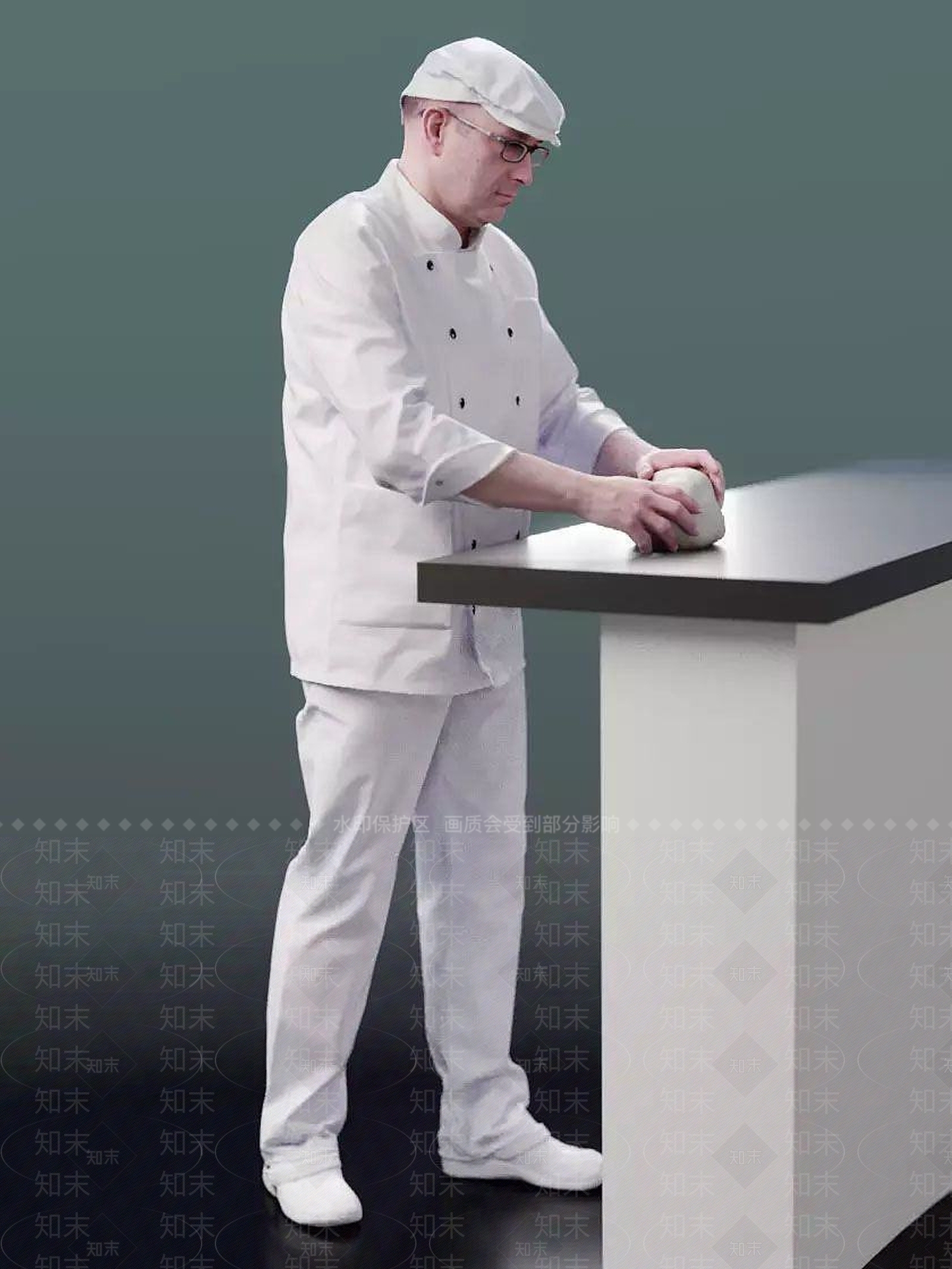 现代服务人员3D模型下载【ID:1191686189】