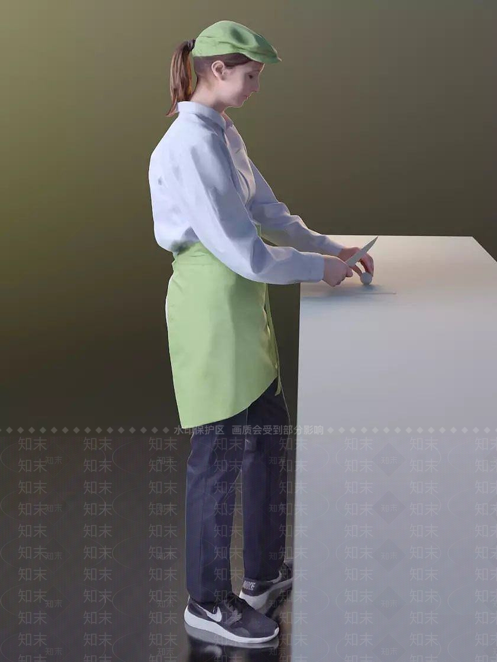现代服务人员3D模型下载【ID:1191686271】
