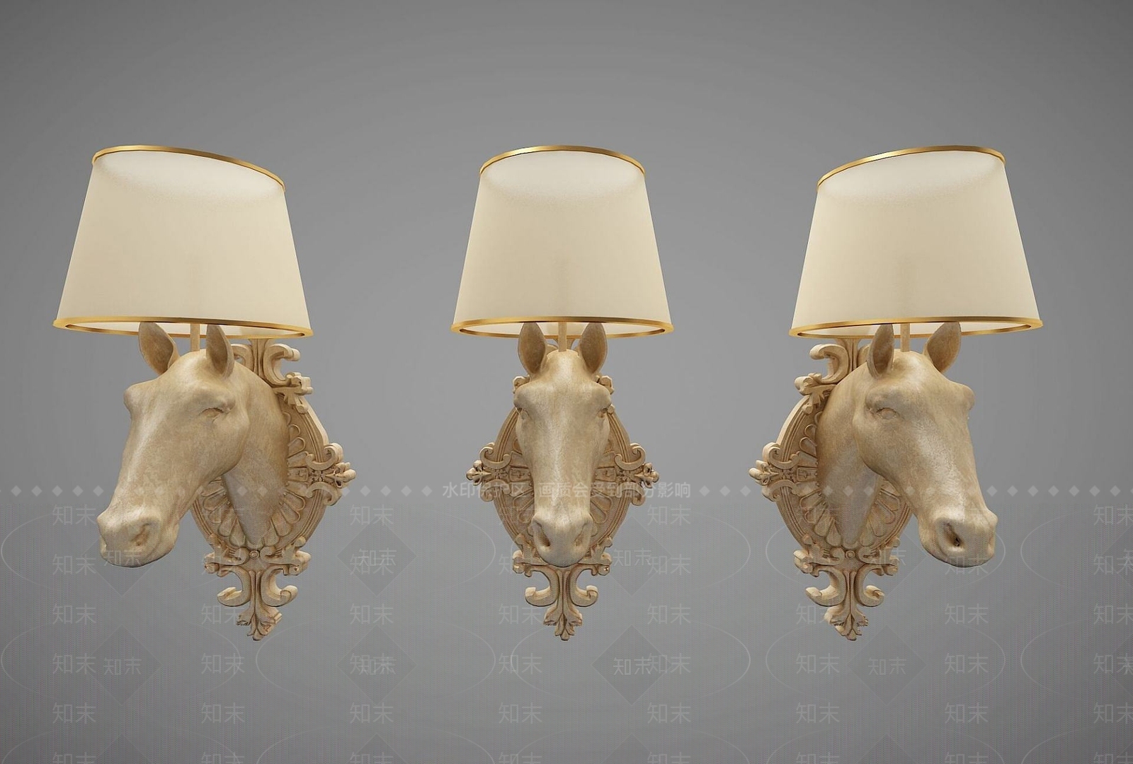 现代装饰壁灯3D模型下载【ID:1191687962】