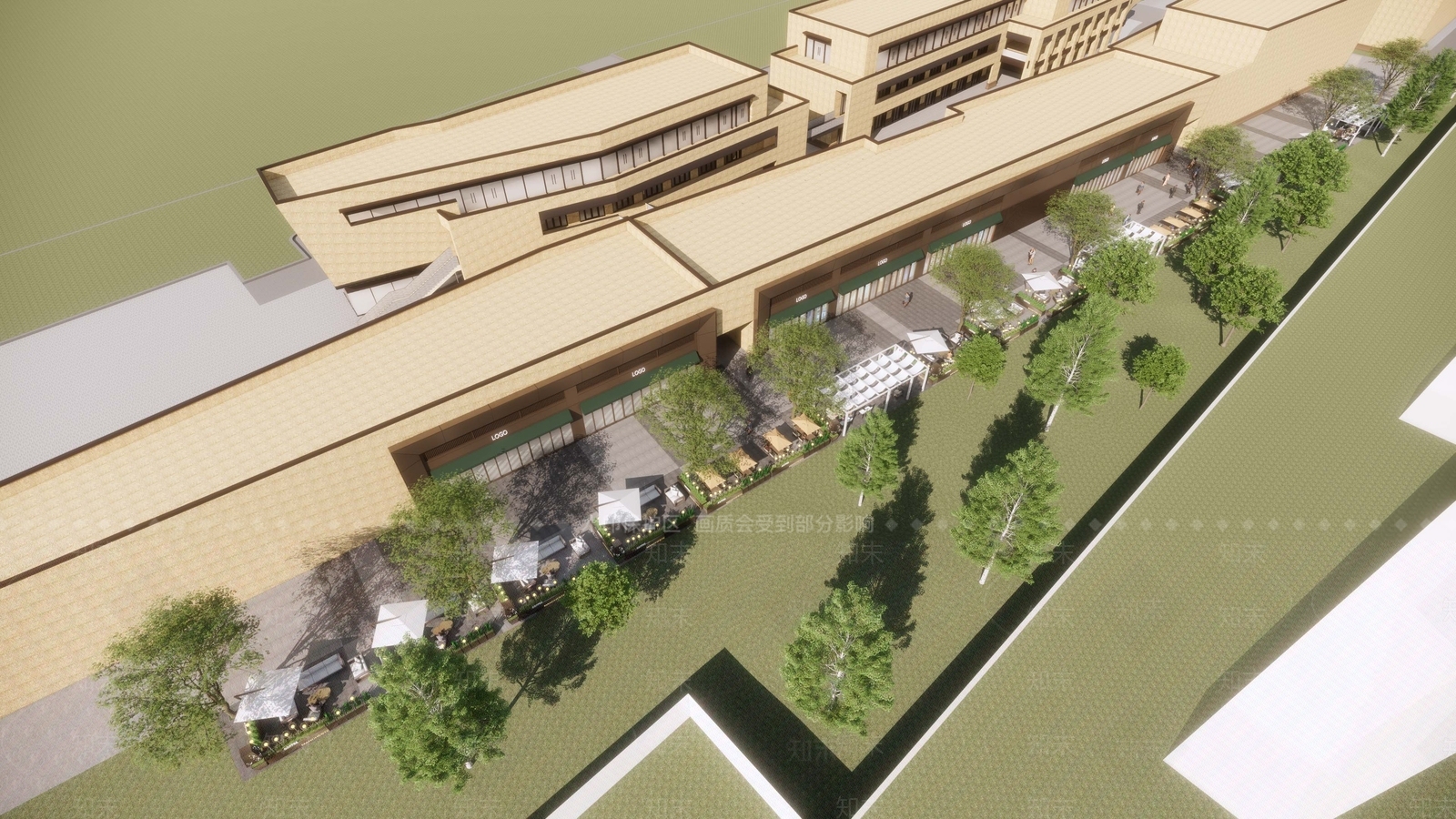 现代商业景观SU模型下载【ID:1191839187】