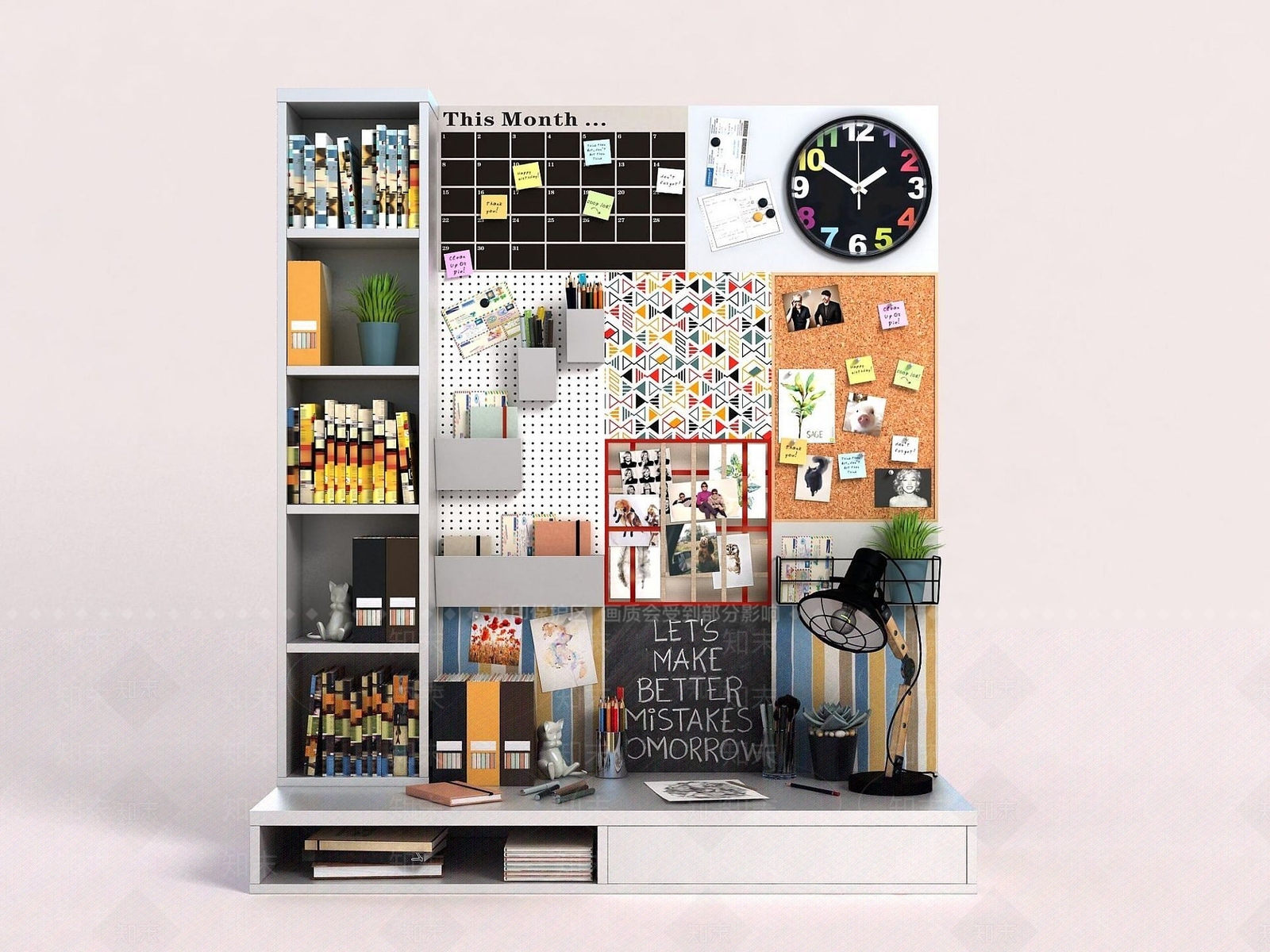 现代儿童房家具3D模型下载【ID:1191691609】