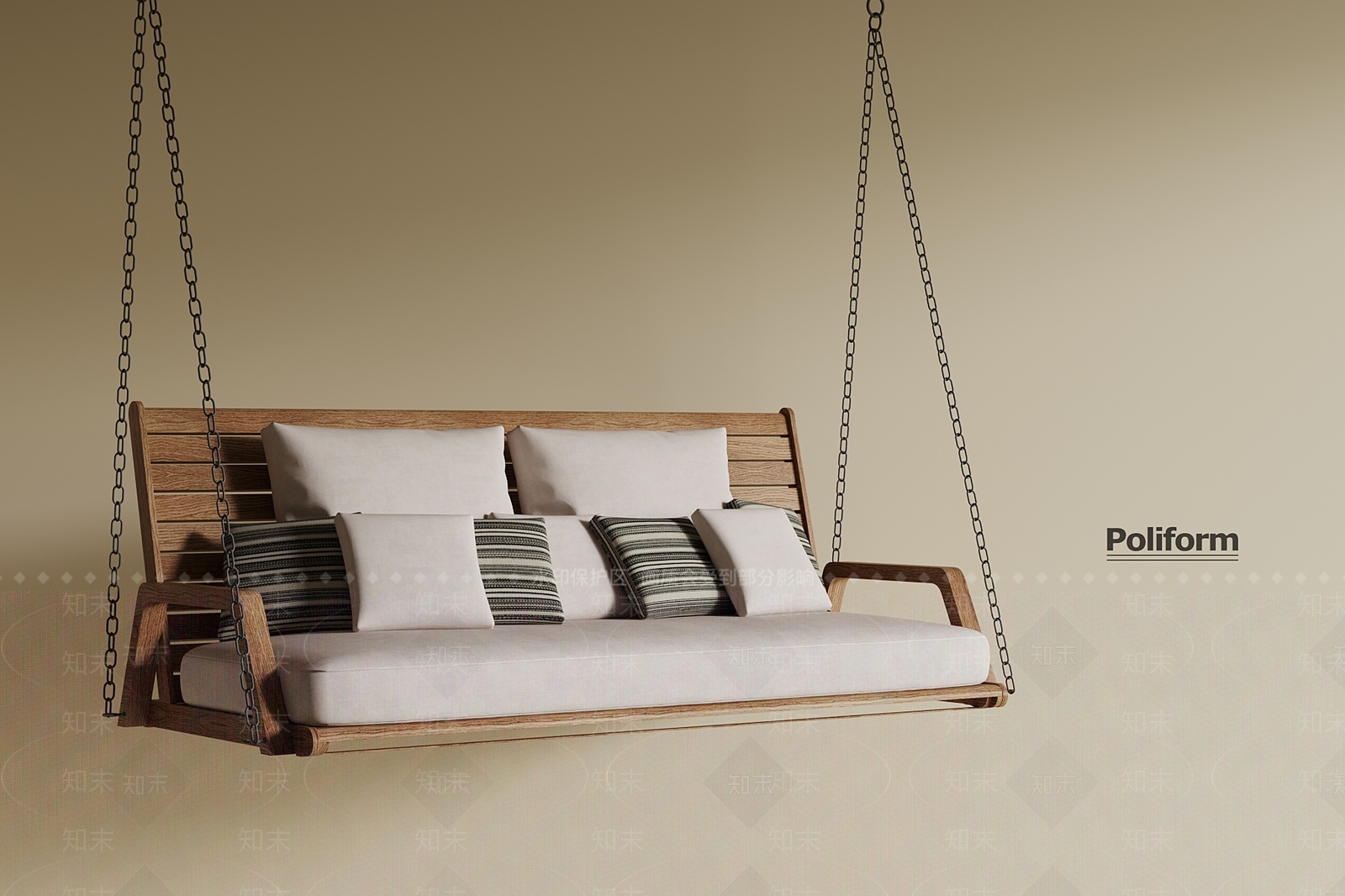 现代秋千SU模型下载【ID:1191693609】