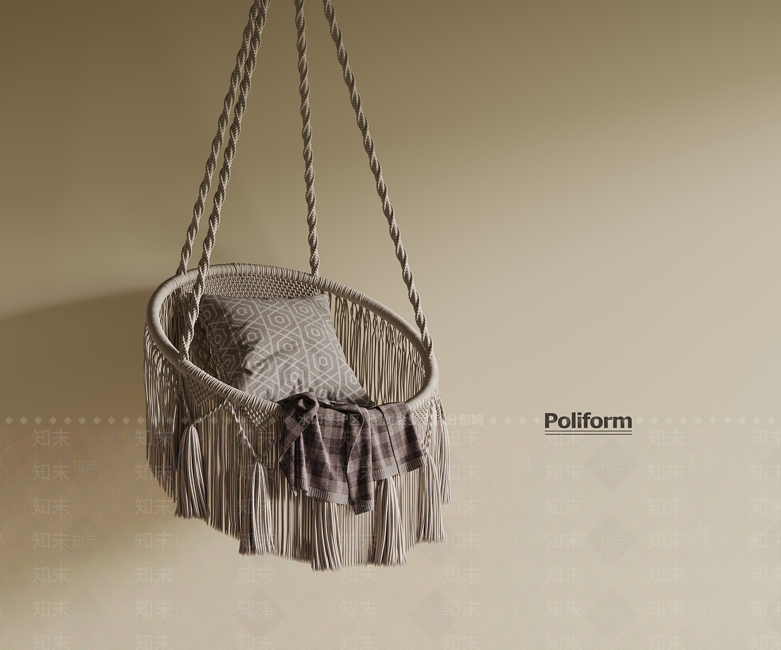 现代秋千SU模型下载【ID:1191693875】