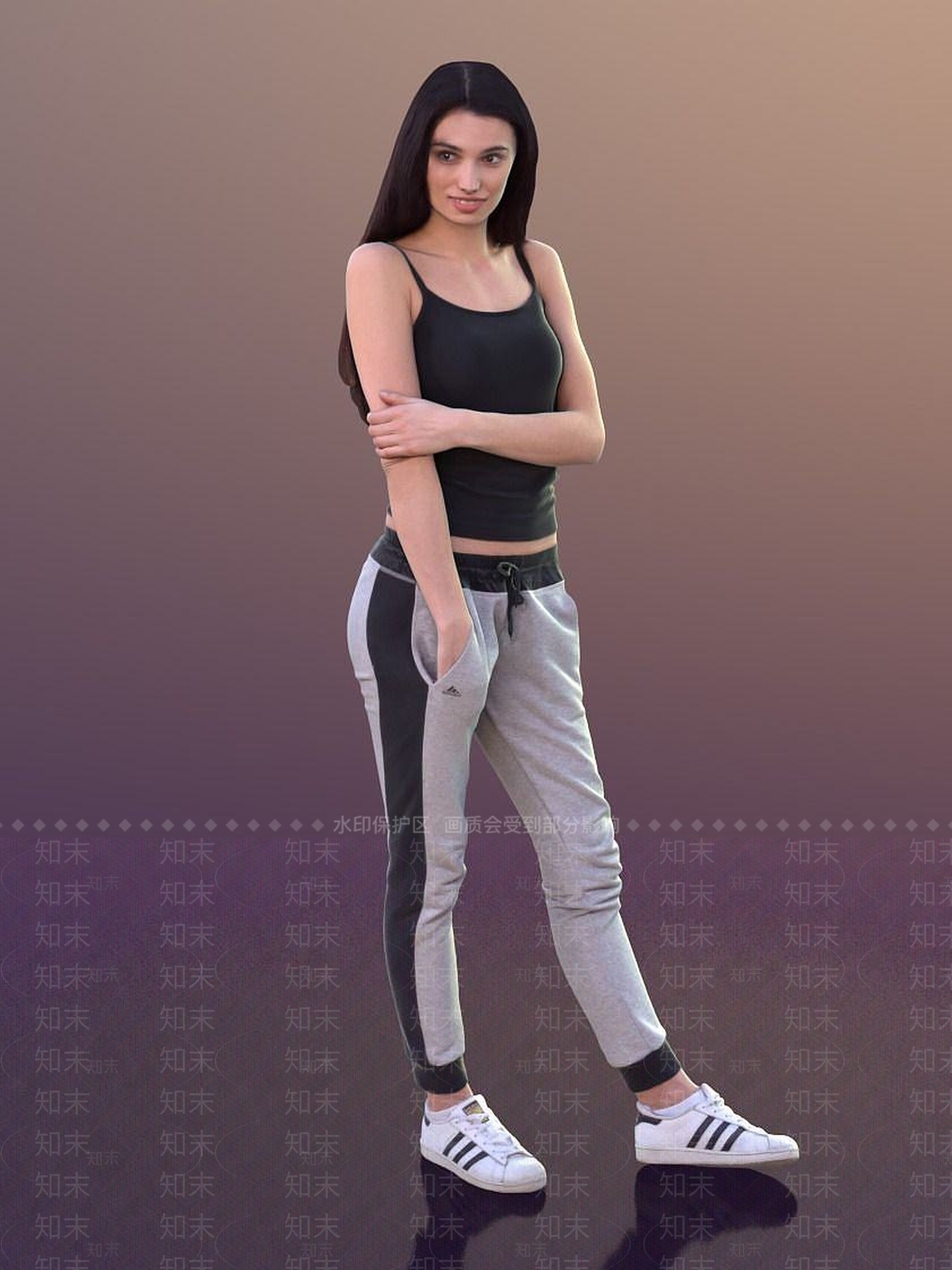 现代运动人物3D模型下载【ID:1191693935】