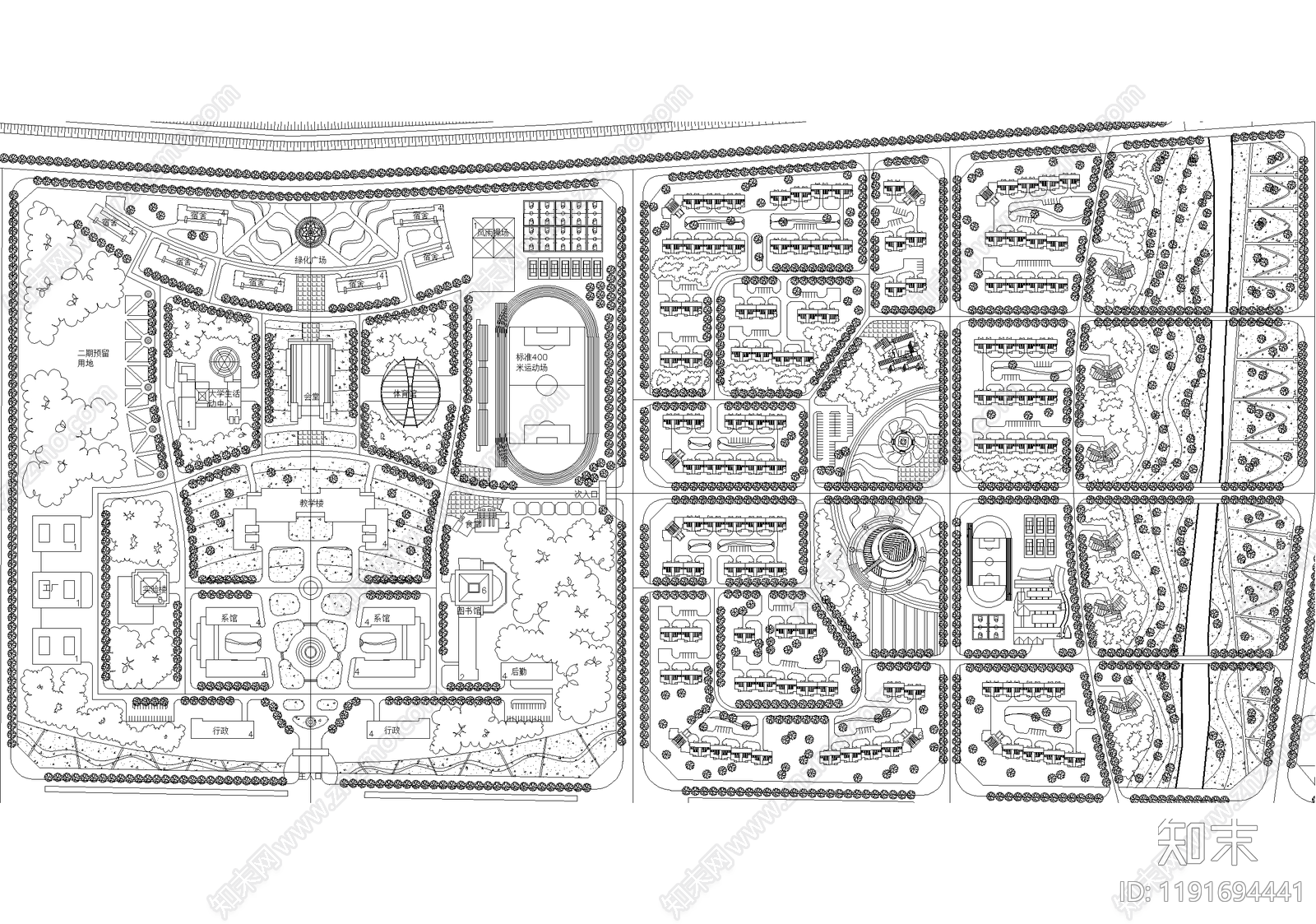 城市规划cad施工图下载【ID:1191694441】