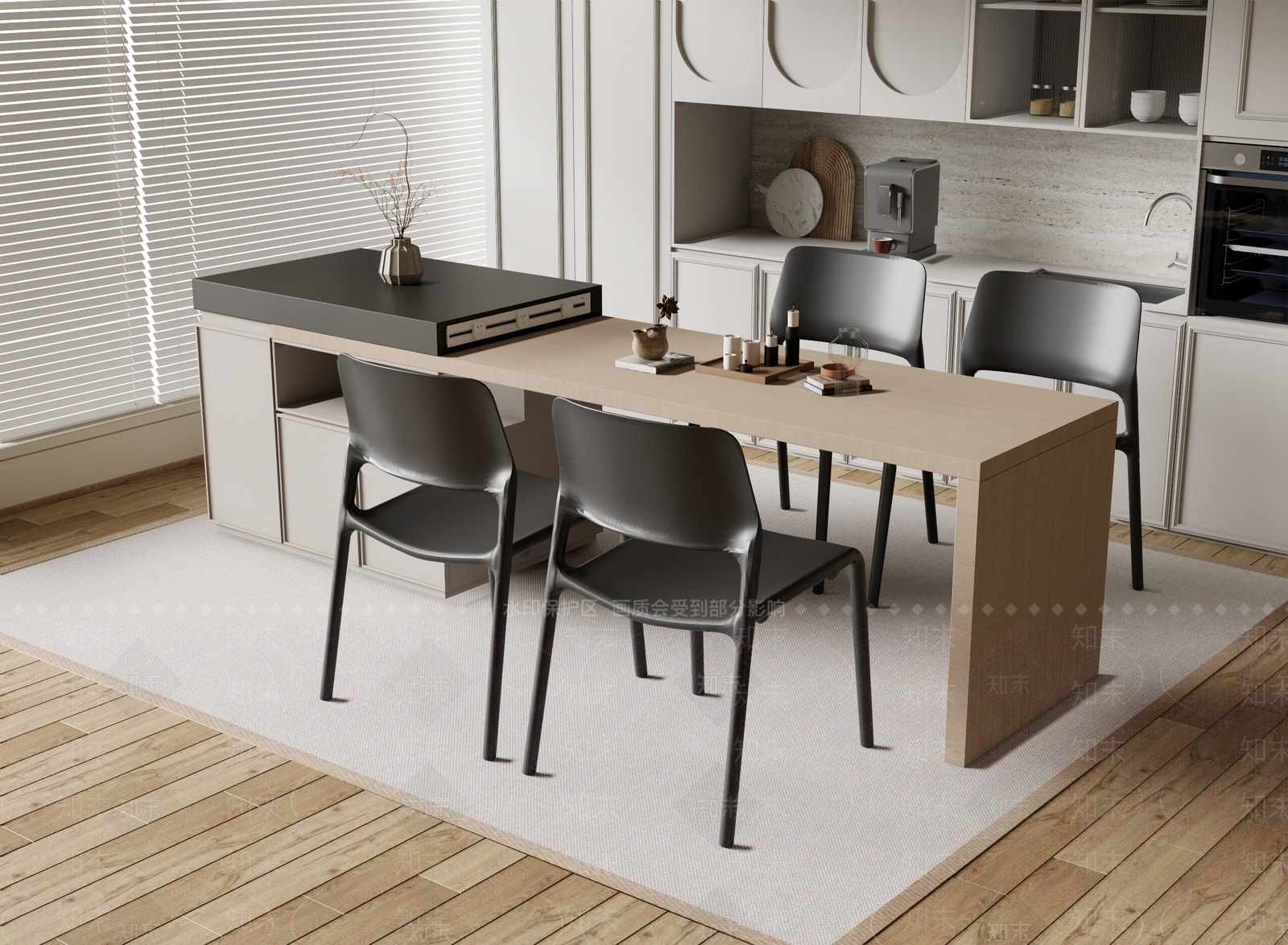 现代吧台3D模型下载【ID:1191702343】