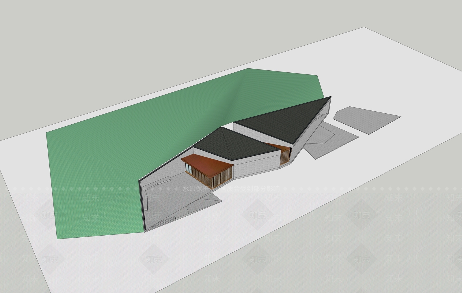 现代小公建SU模型下载【ID:1191702408】