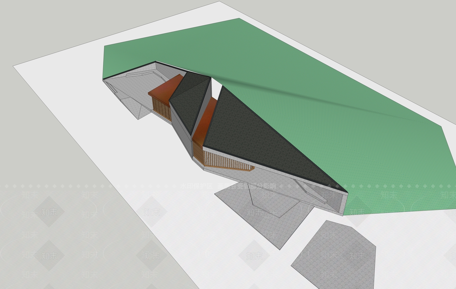 现代小公建SU模型下载【ID:1191702408】